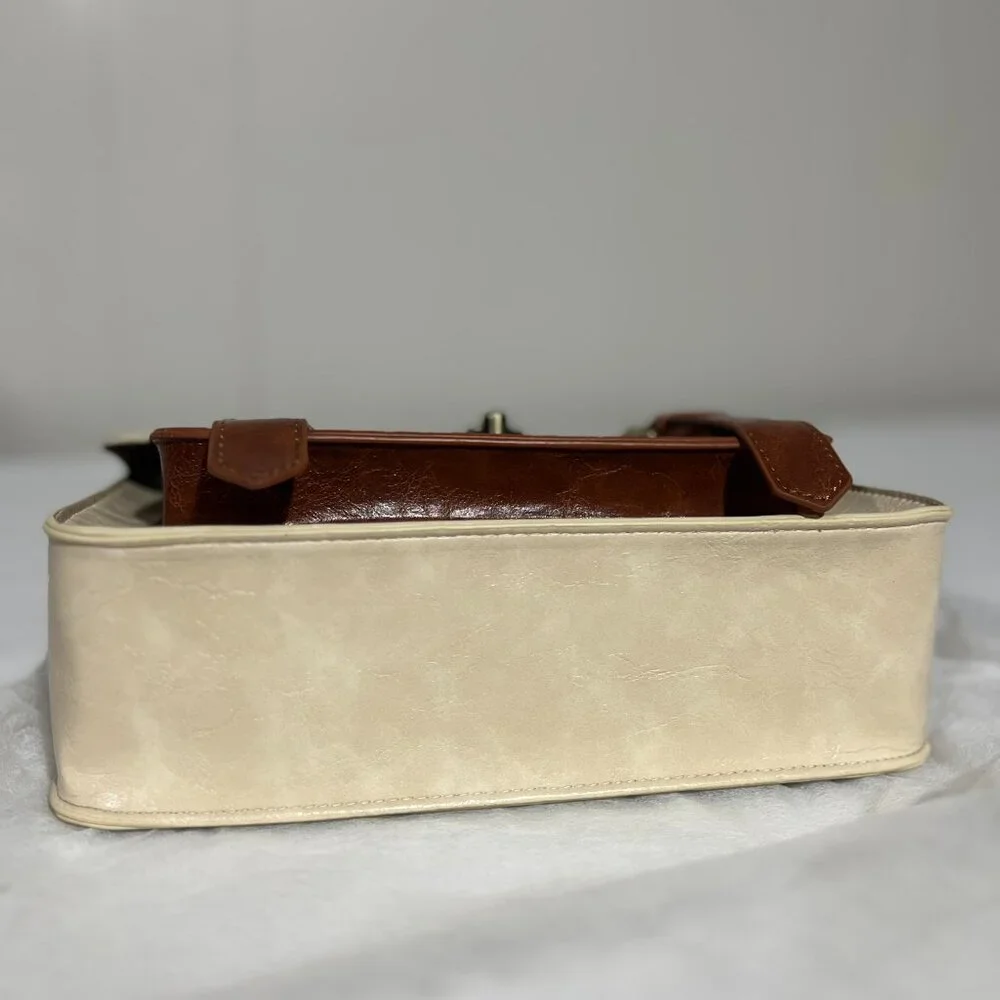 ECOSUSI Women's Leather Satchel Purse Crossbody Messenger Bag NWT - Picture 10 of 12